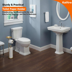 Ideal for compact spaces, fits beside the toilet with style.