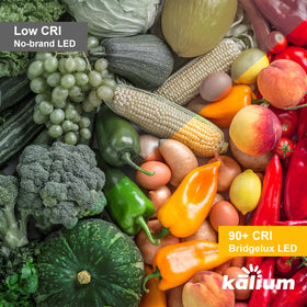 Kalium flush-mount kitchen light offering bright, even coverage for daily tasks.