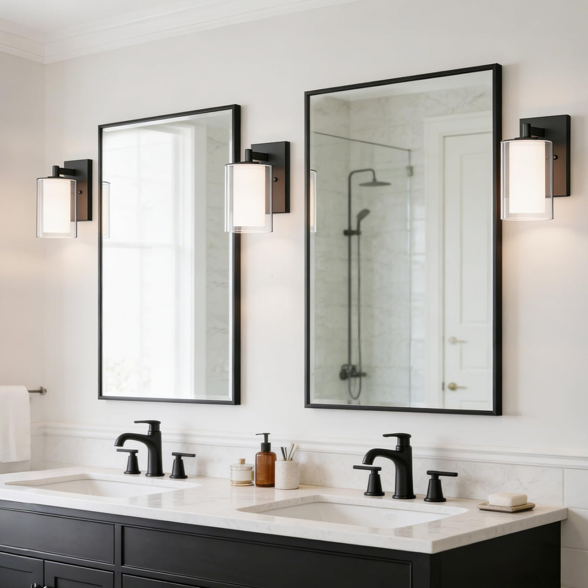 Kalium hallway and staircase sconces brighten passageways safely.