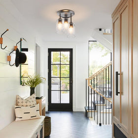 Kalium kitchen semi-flush light adds farmhouse charm and practical illumination
