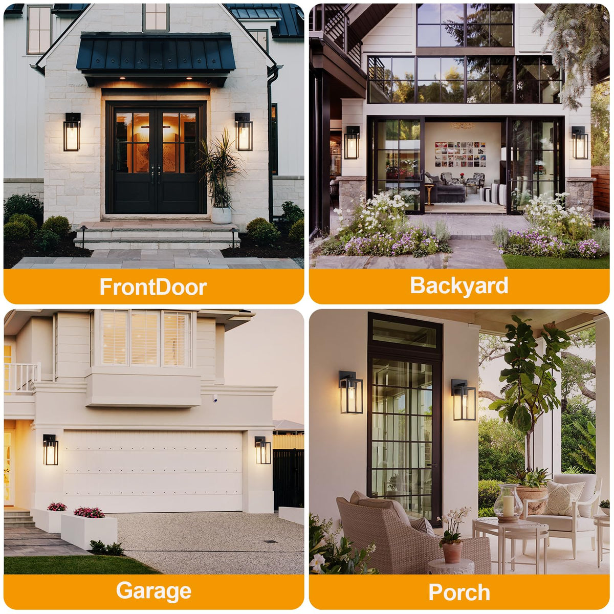 Kalium exterior wall light ideal for patios and entryways.