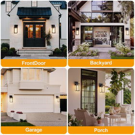 Kalium exterior wall light ideal for patios and entryways.