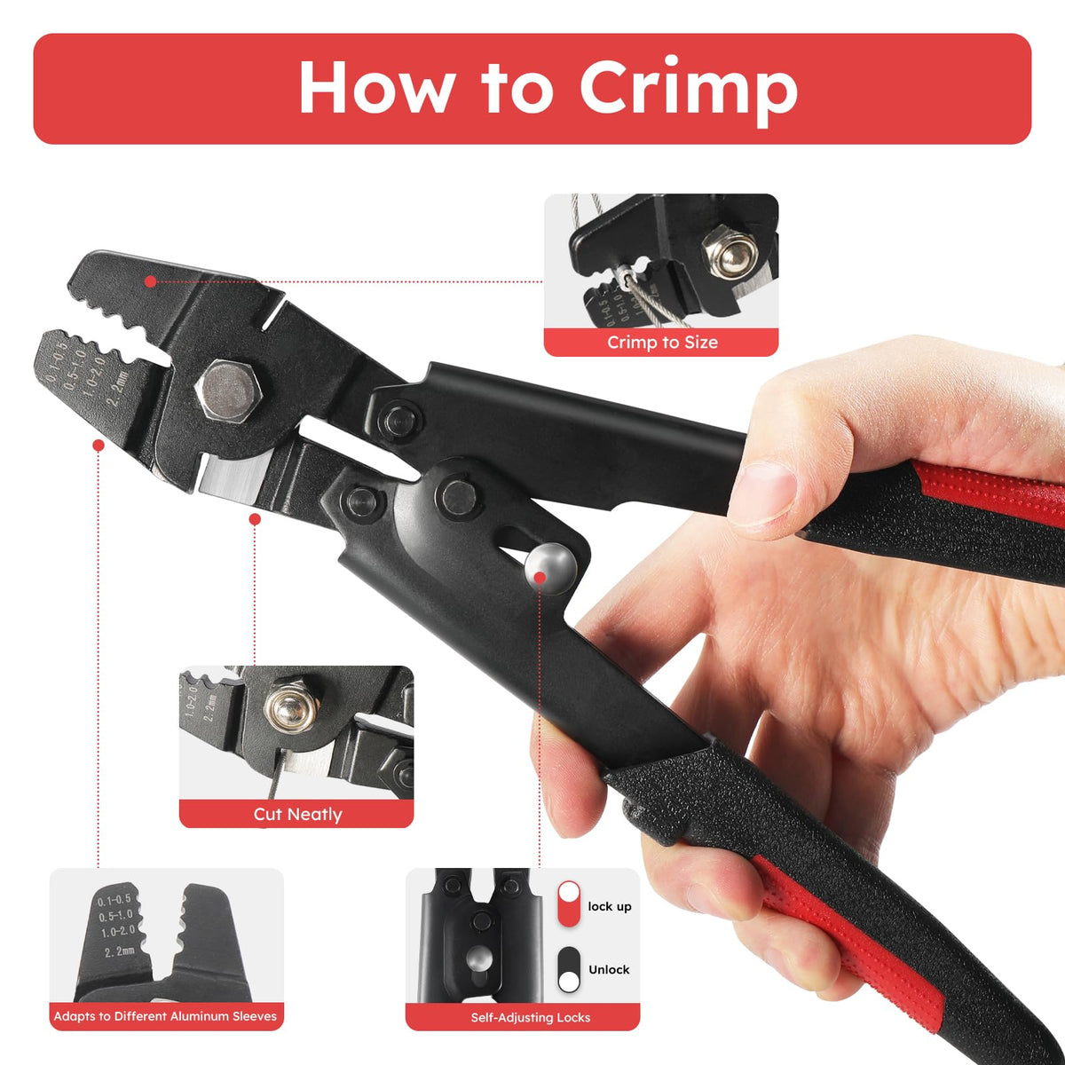 KALLSDY complete kit with tools, cable, sleeves and thimbles