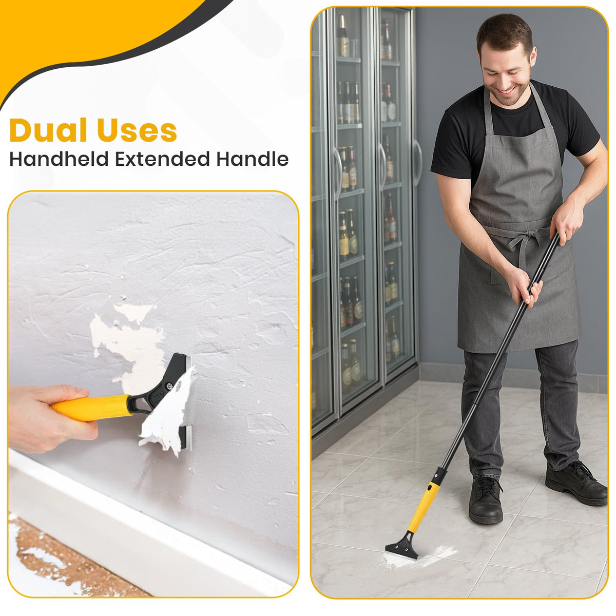 KalTell four-inch scraper blade for removing tough adhesives and coatings