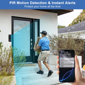 KAMEP doorbell uses human detection to reduce false alerts.
