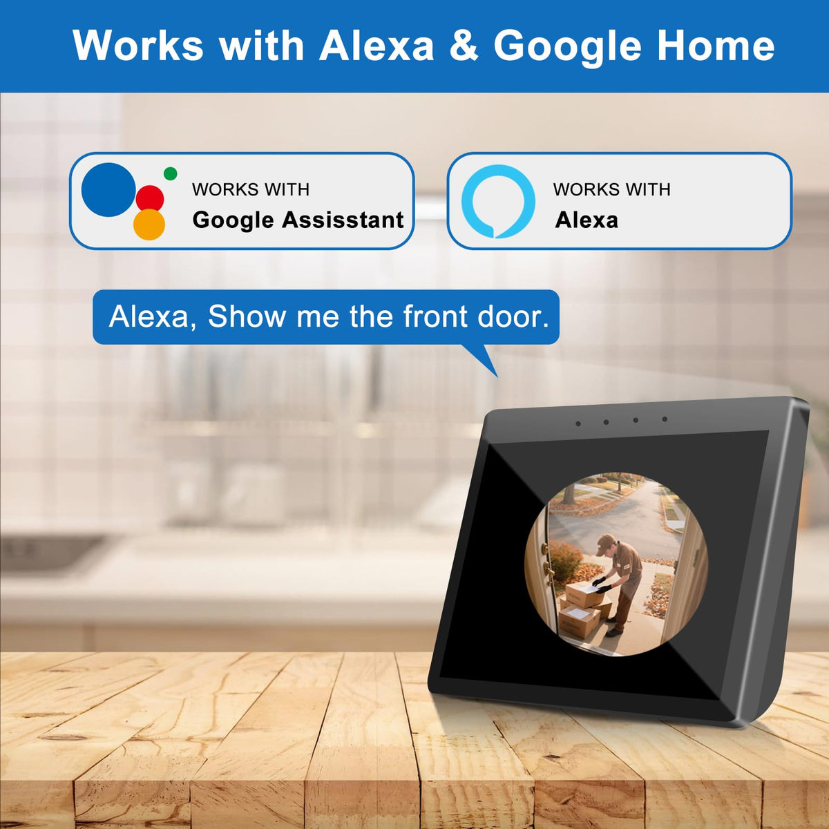 KAMEP doorbell is IP66 weatherproof for harsh conditions.