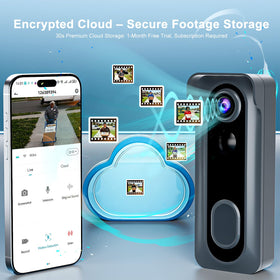 KAMEP doorbell battery lasts 1–2 months per charge with smart alerts.