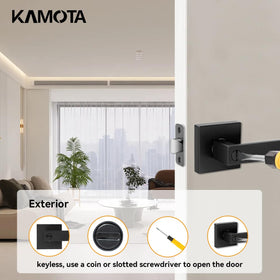 Kamota latch adjustable between 2-3/8 and 2-3/4 inches for a precise fit.