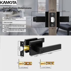 Kamota sturdy zinc alloy construction for durable performance.