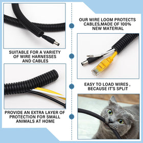 Kanayu wire protector 0.5 inch ID enables flexible routing