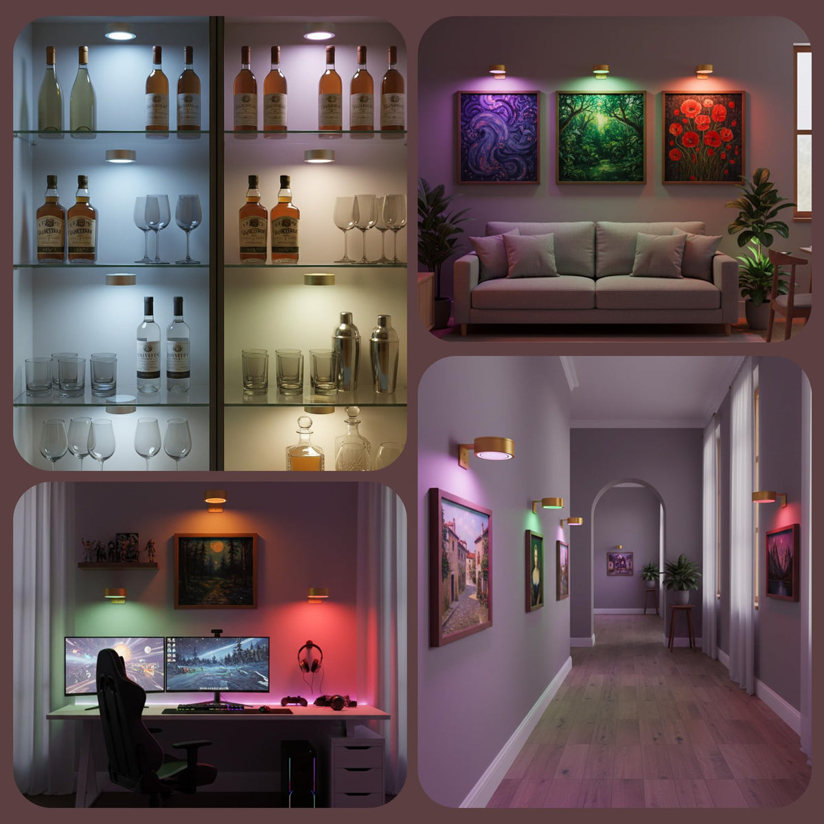 Kandicyar 3Pack Picture Light delivers long runtime per charge