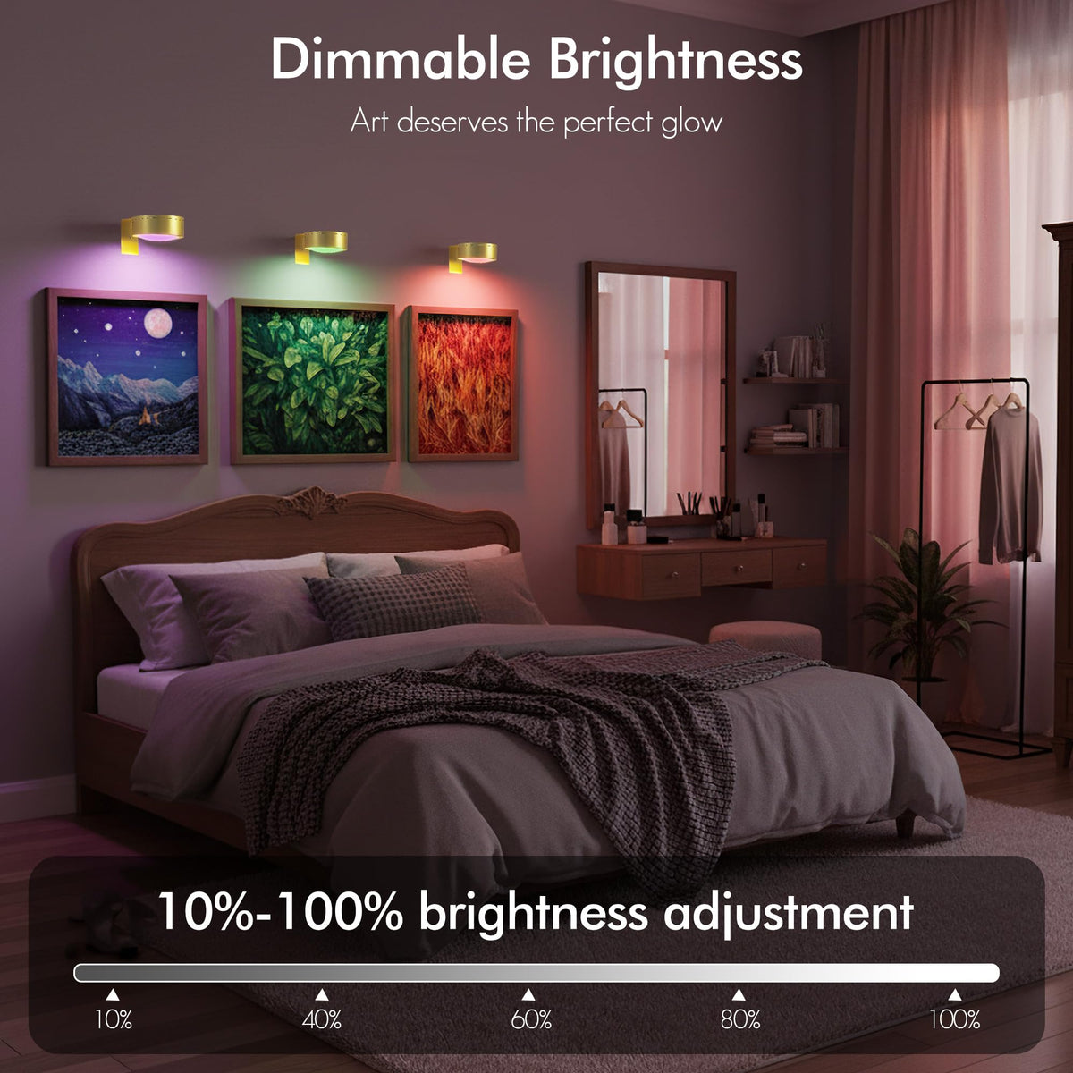 Kandicyar 3Pack Picture Light offering RGB color modes to set moods