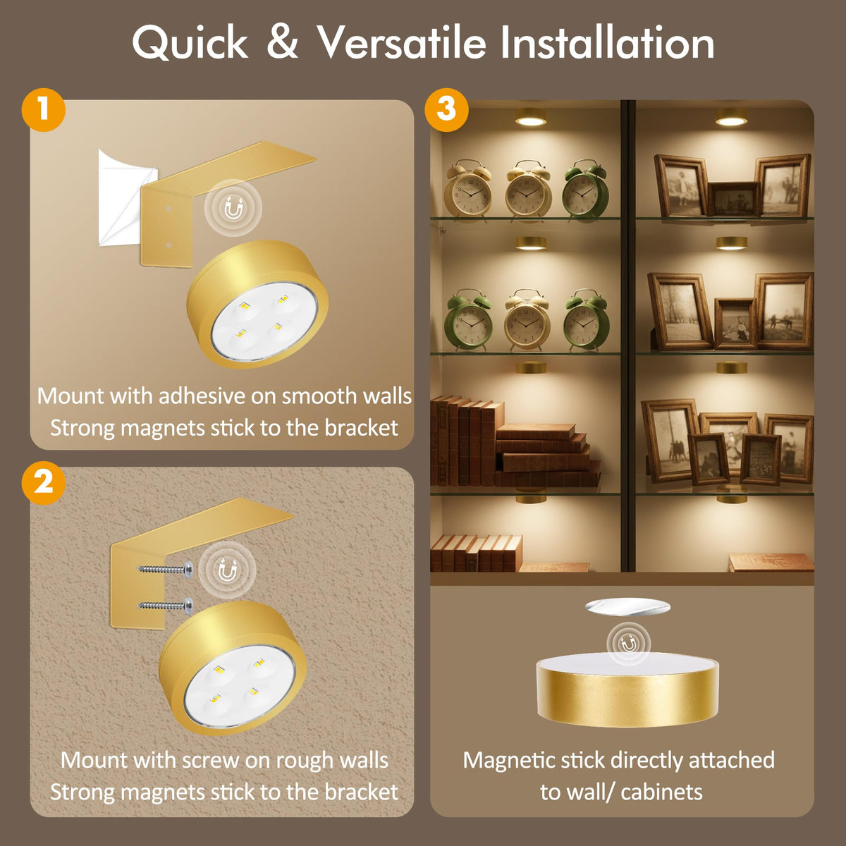Kandicyar easy installation requires no wiring or tools.
