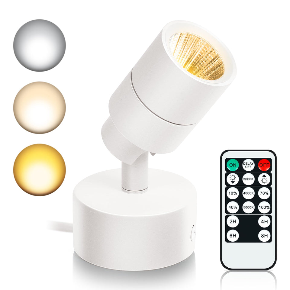 Kandicyar LED spotlight highlights wall art with adjustable brightness for vibrant colors.