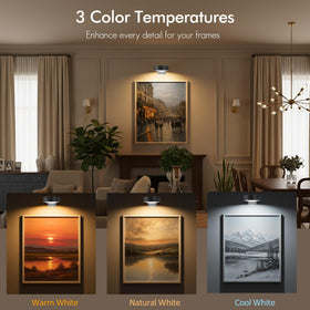 Kandicyar remote-controlled picture light enables quick adjustments from a distance
