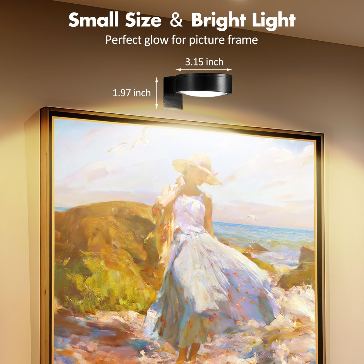 Kandicyar picture light wall timer enables automatic off after use