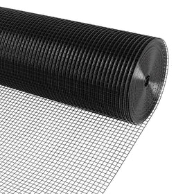 KANERS black vinyl-coated wire mesh 1/2 inch square provides durable fencing for gardens.