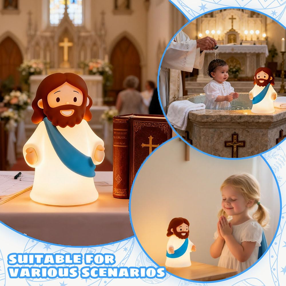 KangTen CHEN Jesus Night Light doubles as Easter egg hunt décor.