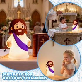 KangTen CHEN Jesus Night Light Easter decoration centerpiece setup.