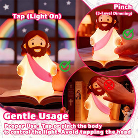 KangTen CHEN Jesus Night Light kid-friendly design supports nighttime comfort.