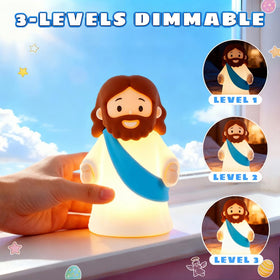KangTen CHEN Jesus Night Light silicone-soft-touch design safe for kids.