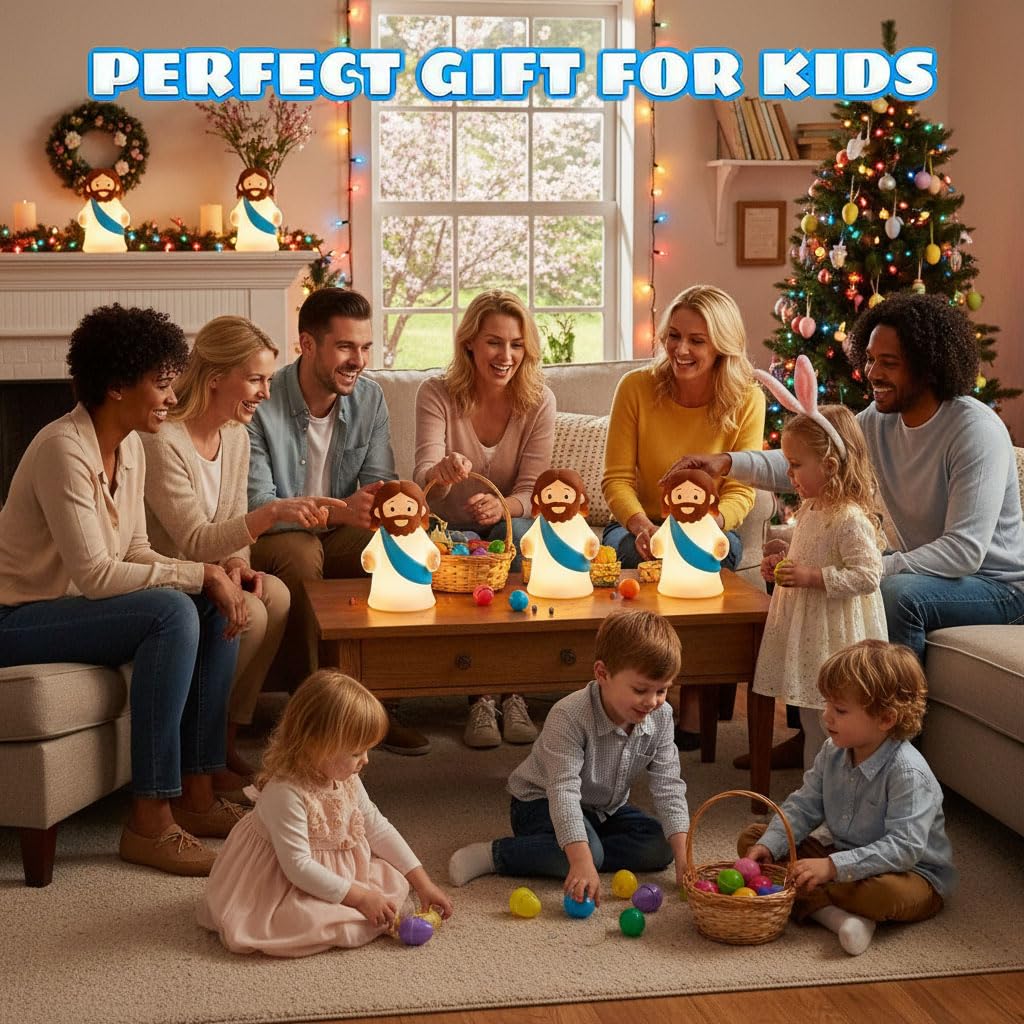 KangTen CHEN Jesus Night Light serves as a meaningful gift for baptisms and holidays.