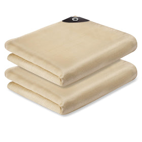Kanhiro welding blanket 4x6 ft folded for easy transport and storage.