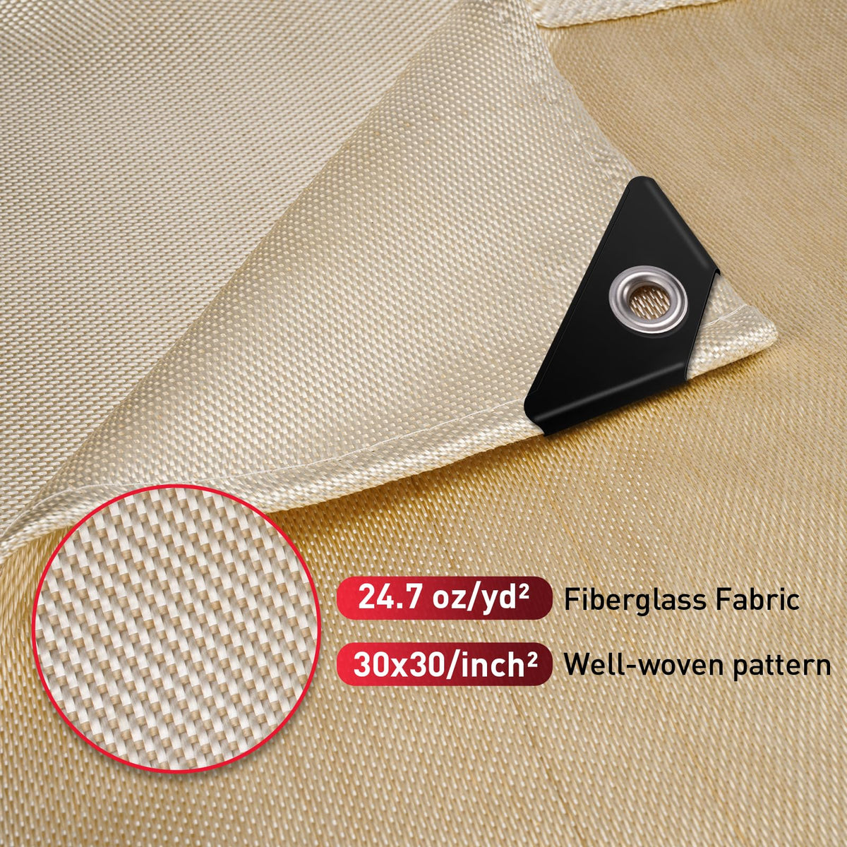 Compact Kanhiro welding blanket folded for quick setup and storage.