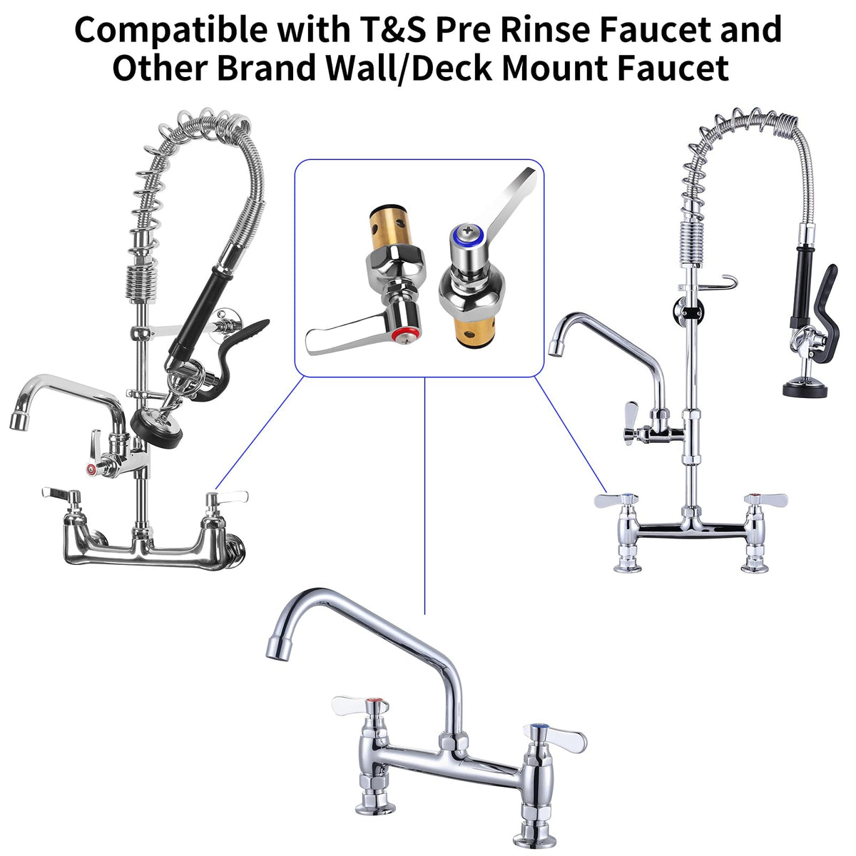 KANONEY hot side red spindle assembly enhances faucet responsiveness