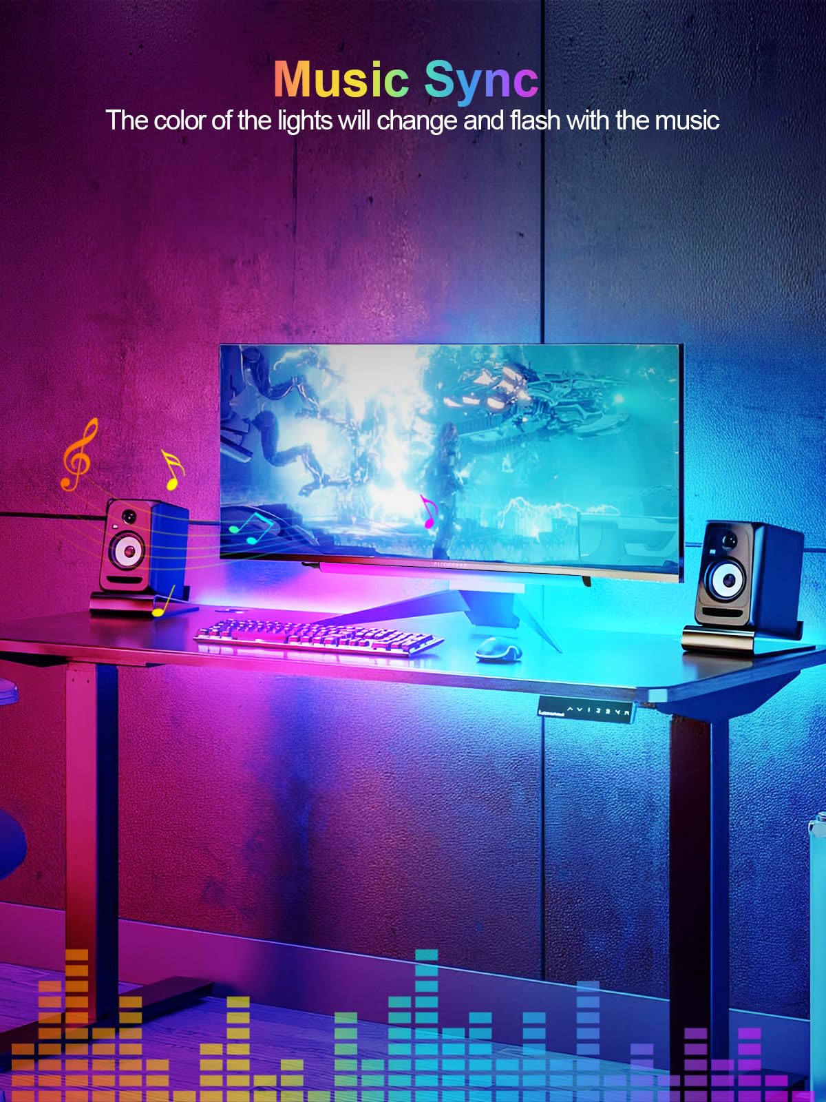Kantutoe 16-million-colors RGB bar offers vibrant, customizable lighting.