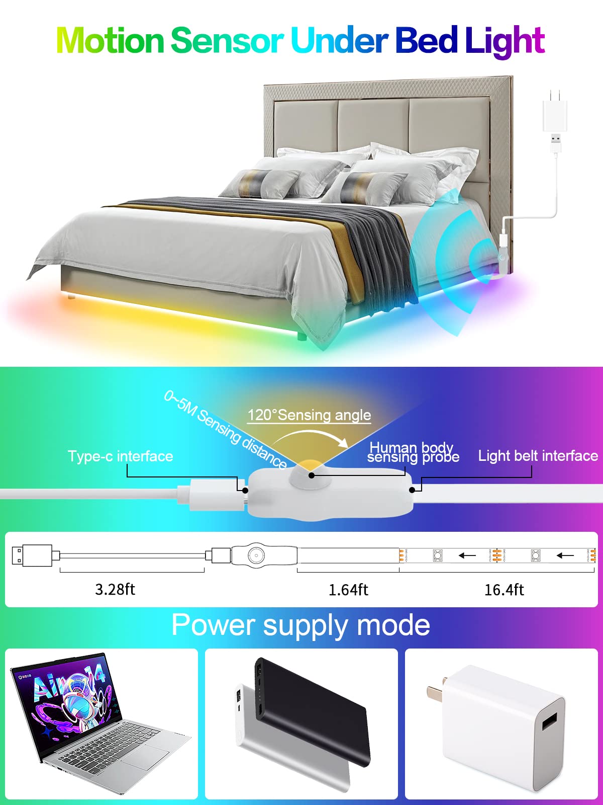 Kantutoe easy install LED strip for fast wall or cabinet mounting