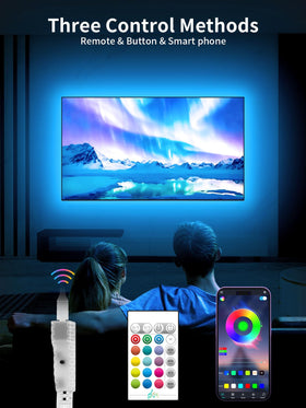 KANTUTOE LED TV backlight in vibrant RGB for immersive gaming and streaming visuals.