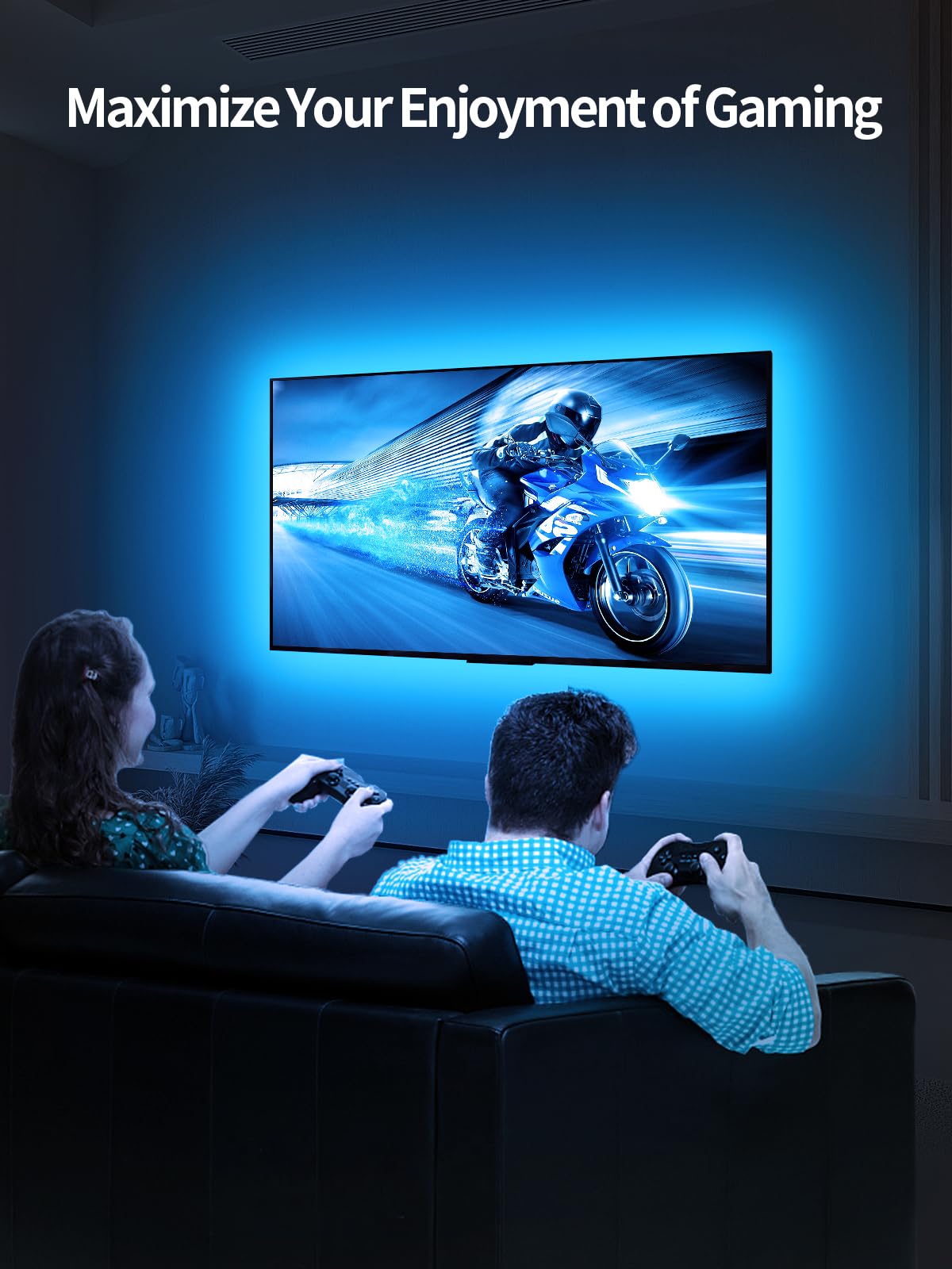 KANTUTOE TV lights sync with music for dynamic room atmosphere.