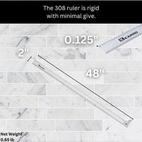 KAPRO 308 48 inch ruler suits long layout lines and room planning.