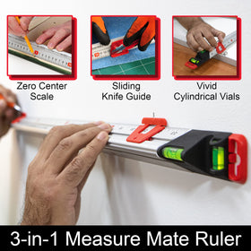 Kapro 313 Measure Mate Imperial, Center, and Metric scales in one tool.