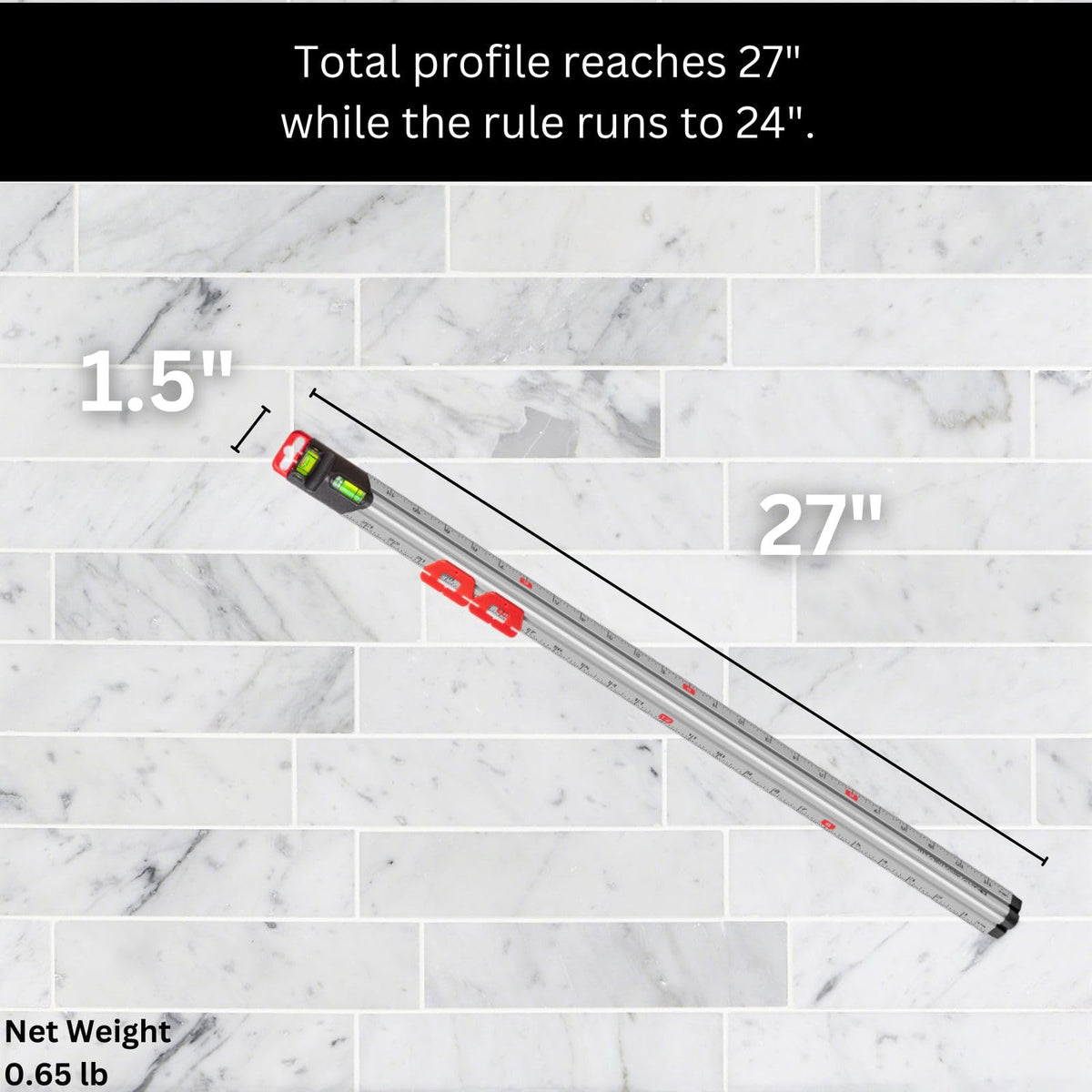 Kapro 313 Measure Mate in use on a busy project.