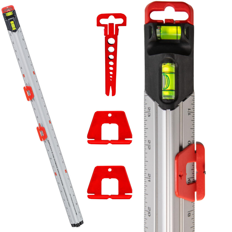 Kapro 313 Measure Mate shows level and ruler for precise layout planning.