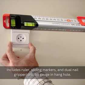 Kapro 313 Measure Mate nail gripper helps fast, secure hardware placement.