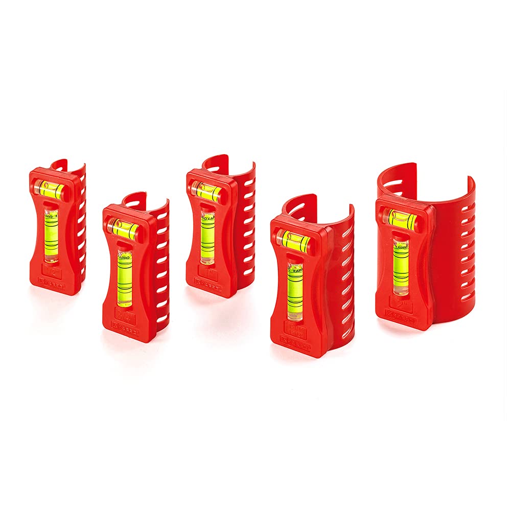 KAPRO 350 pipe level set clip-on on pipe for hands-free alignment