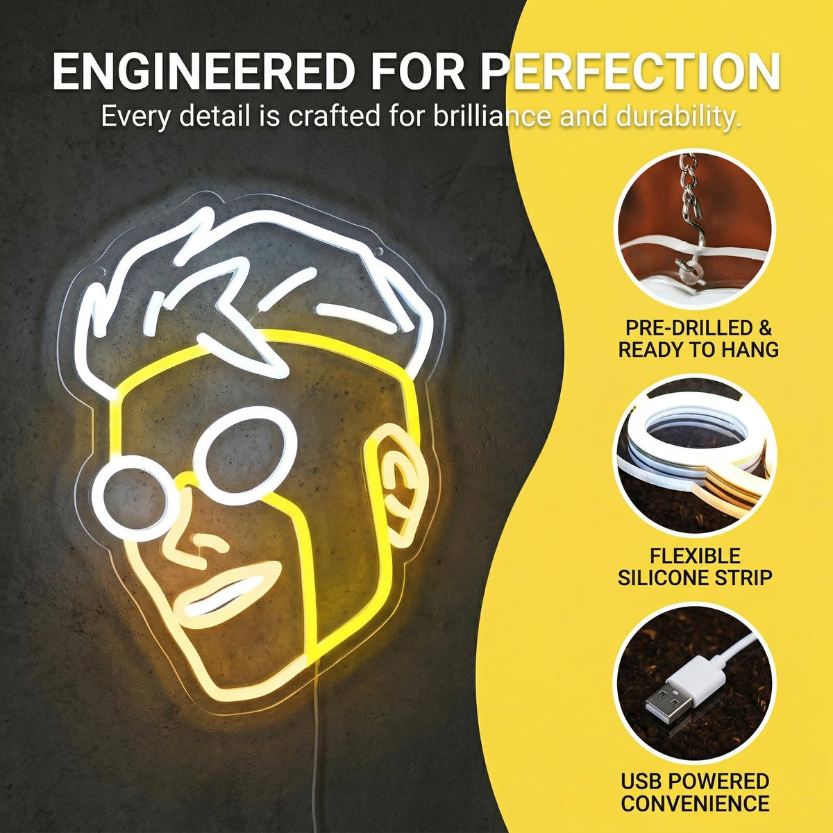 KAQRI pre-drilled mounting holes for quick, tool-free installation