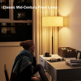 Karjoefar included 9W LED bulbs enable three color temperatures for customized ambiance.