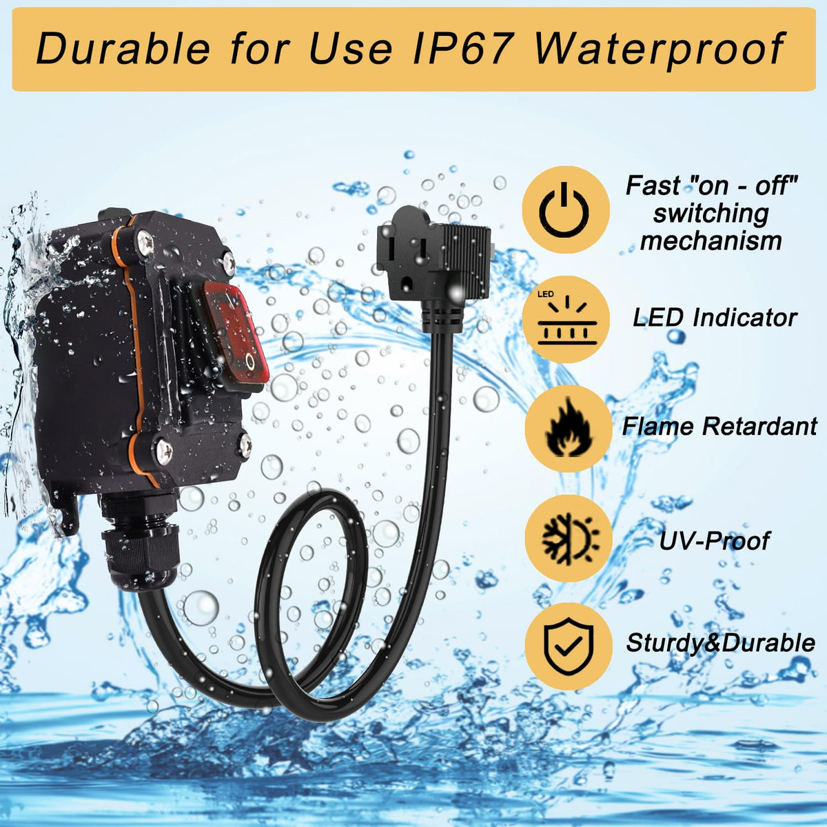 KarlKers 14AWG 3ft cable close-up highlighting durability.