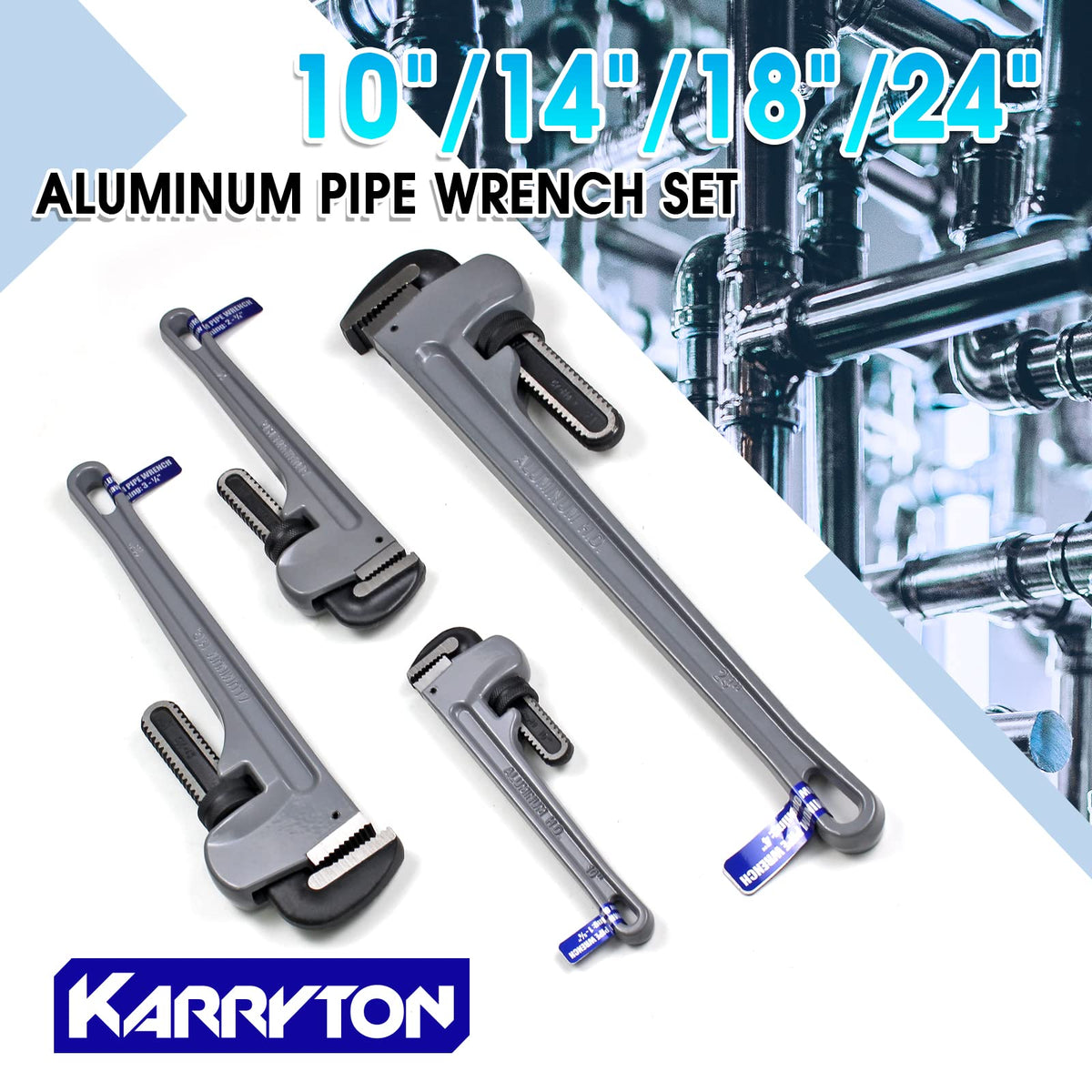 KARRYTON wrench in use in garage setting for repair work.