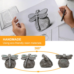 KARTOOSH compact dragonfly garden statue fits balconies and porches