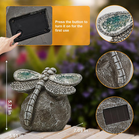 KARTOOSH dragonfly outdoor light decor brightens patios without wiring