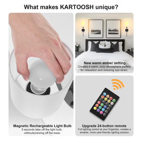 KARTOOSH neutral white daylight option complements hallways and desks.