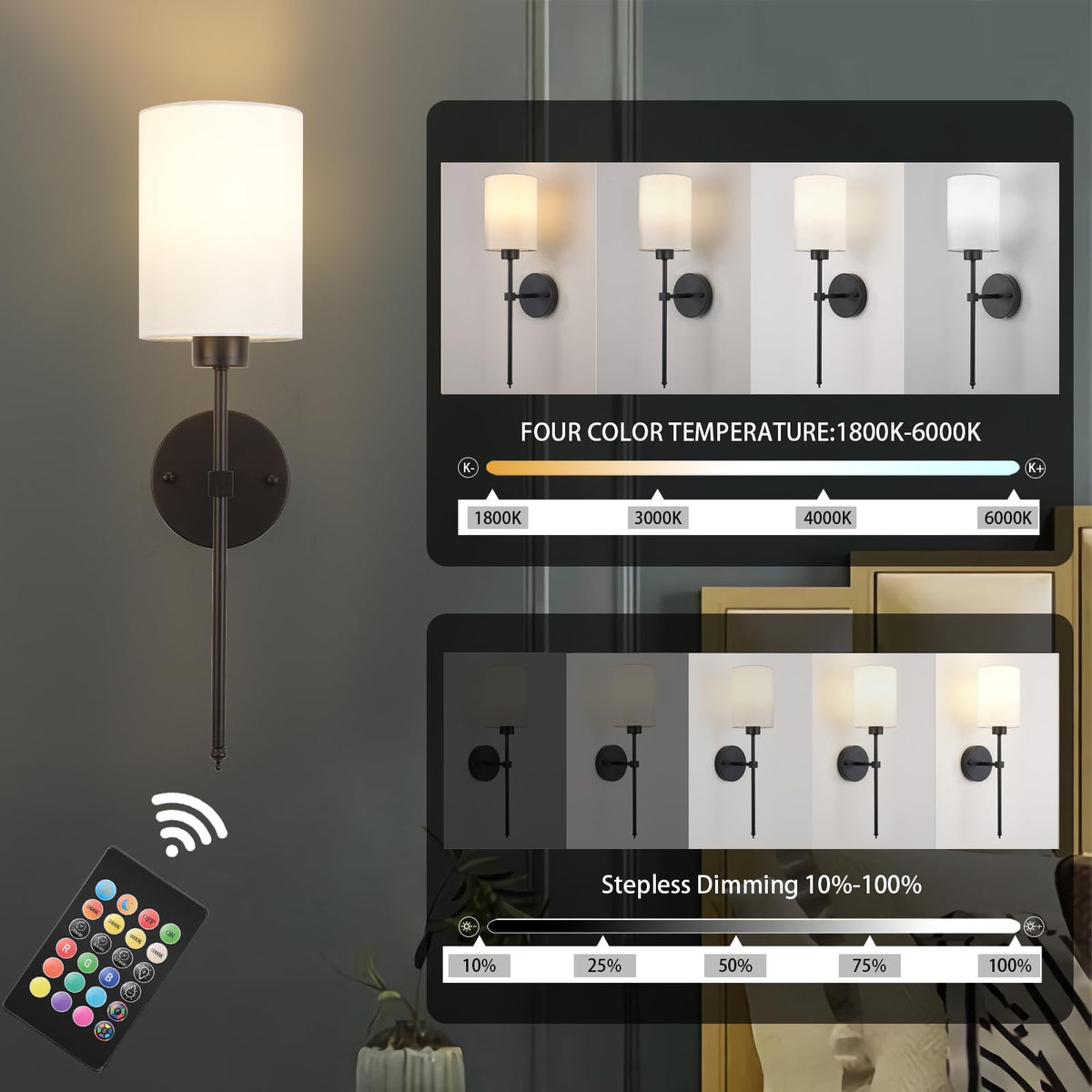 KARTOOSH RGB options enable mood lighting and color accents.