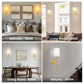 KARTOOSH timer-enabled wall sconce simplifies nightly routines and energy management.