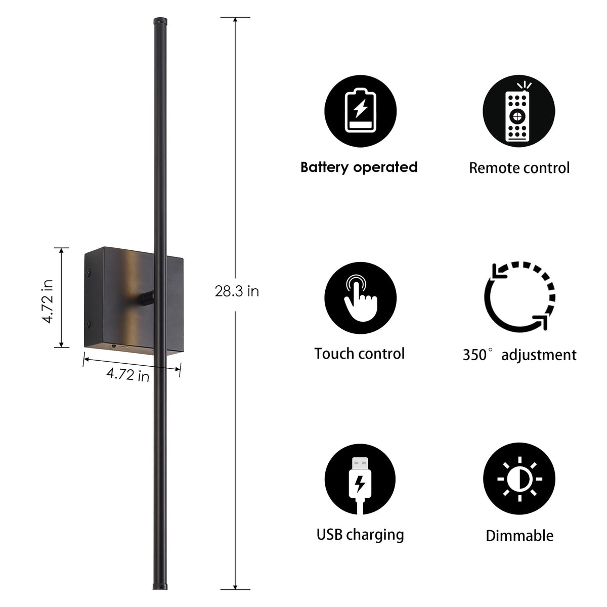 KARTOOSH IP44 rating protects against moisture for bathroom suitability.