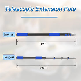 Karveden flap-lock extension system secures length for any task